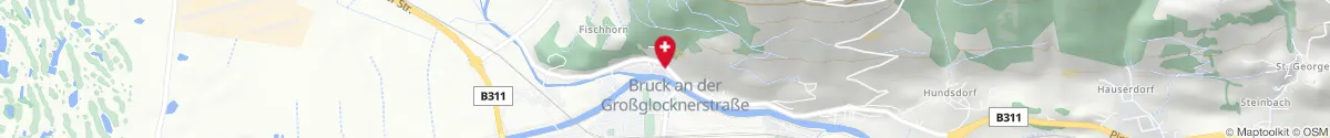 Map representation of the location for Bären-Apotheke in 5671 Bruck an der Großglocknerstraße